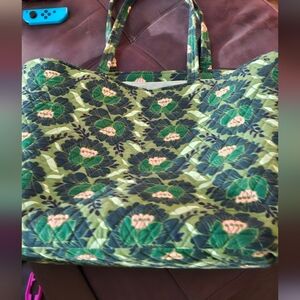 Vera Bradley Green Floral Tote